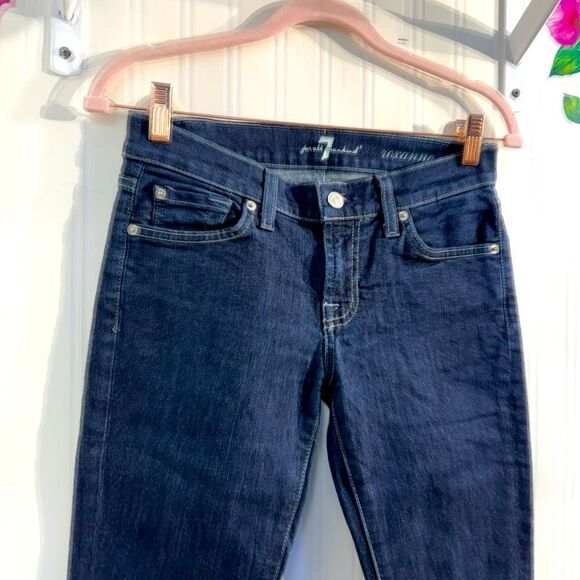 Buy 7 For All Mankind Roxanne Mid Rise Slim Leg Jeans Sz 26 - Picture 3 of 6